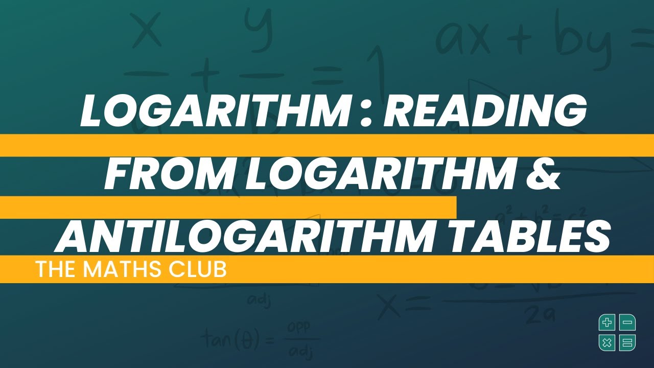 How To Read From Log And Antilog Tables | The Maths Club | WAEC  | NECO | JAMB
