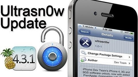 iOS 4.3.3/4.3.1 Unlock - Ultrasn0w Update
