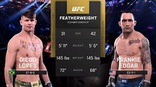 EA Sports UFC 5 Gameplay Diego Lopes vs Frankie Edgar