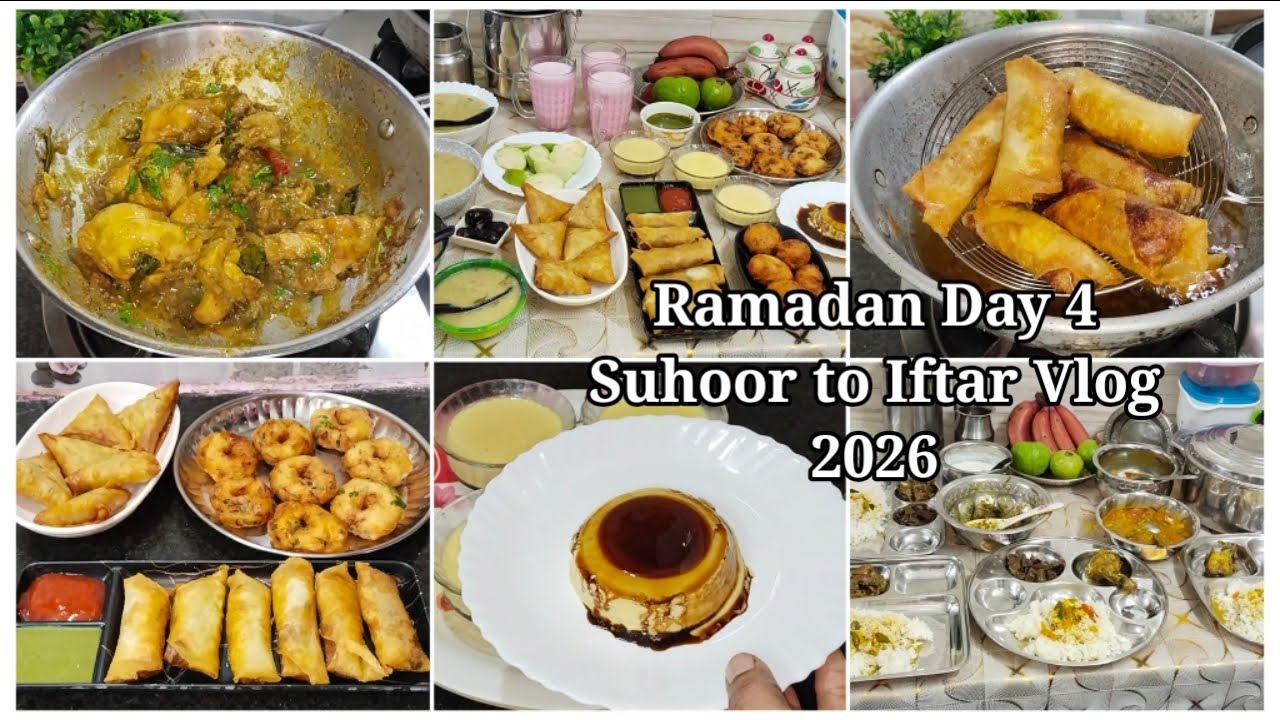 🌙ரமலான் நான்காம் நாள் சஹர் to இப்தார்  வேலைகள் | Ramadan Day 4 Suhoor to Iftar Vlog | Ramadan 2026 