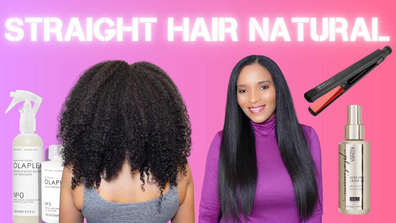 Straight Hair Natural Tips | Growth, Length Retention + No Heat Damage