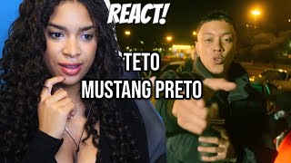Gringa reage a TETO - Mustang Preto