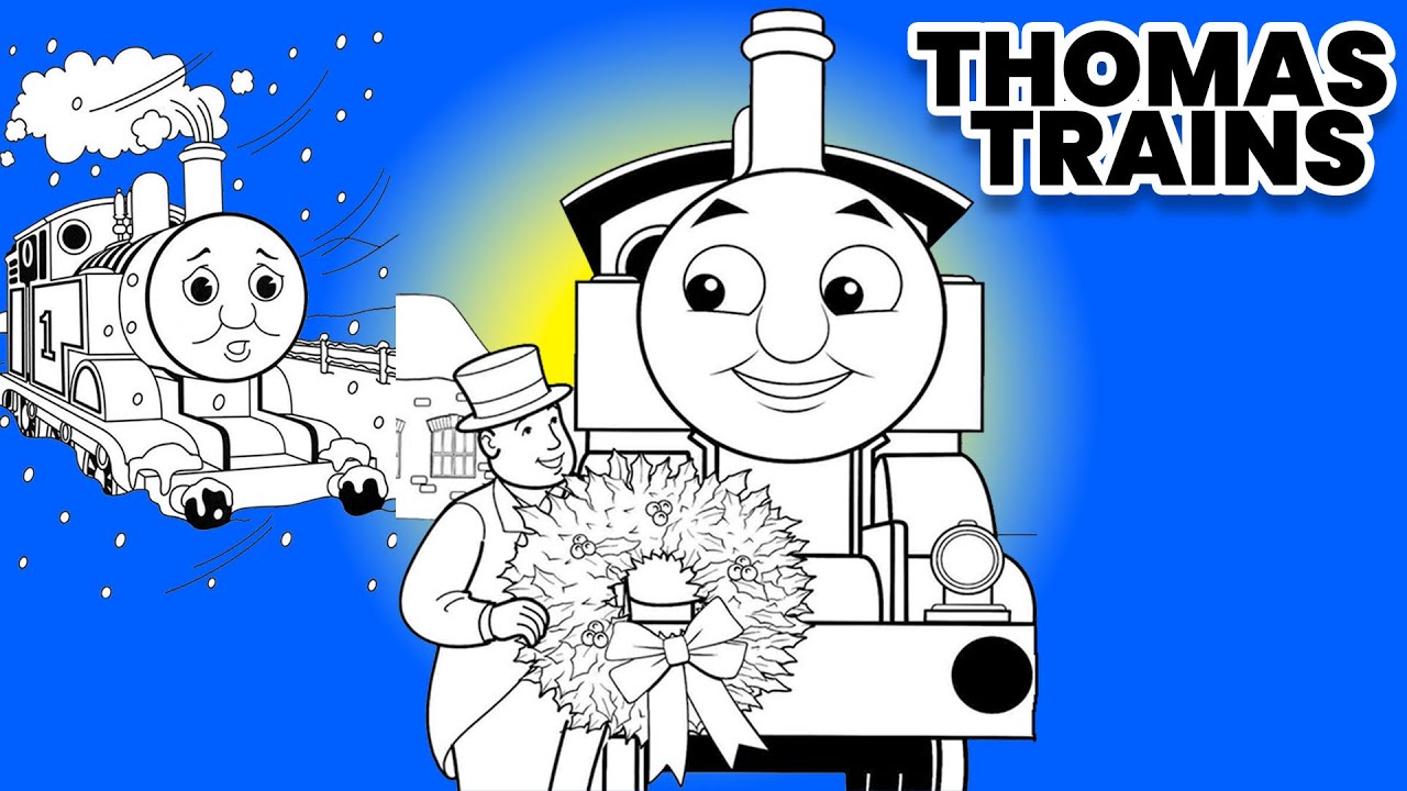 Паровозик Томас 🚂 | Простые рисунки и раскраски для детей | Zoonitoons