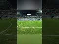Satisfying World Cup stadium Kick pass eye view