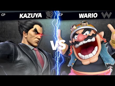 【スマブラSP】CPUカズヤ最強説　検証　VS ワリオ編