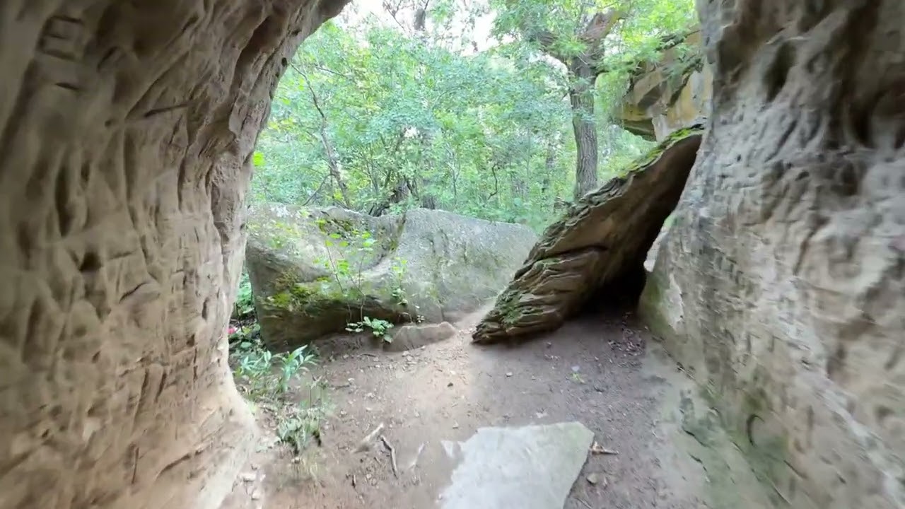 Ranger Explores La Roche Percee Provincial Historic Site
