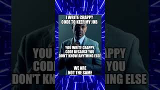 Crappy Code `Meme 101` #memes #funny #viral #shorts #tech #101 #code #job #business #programming