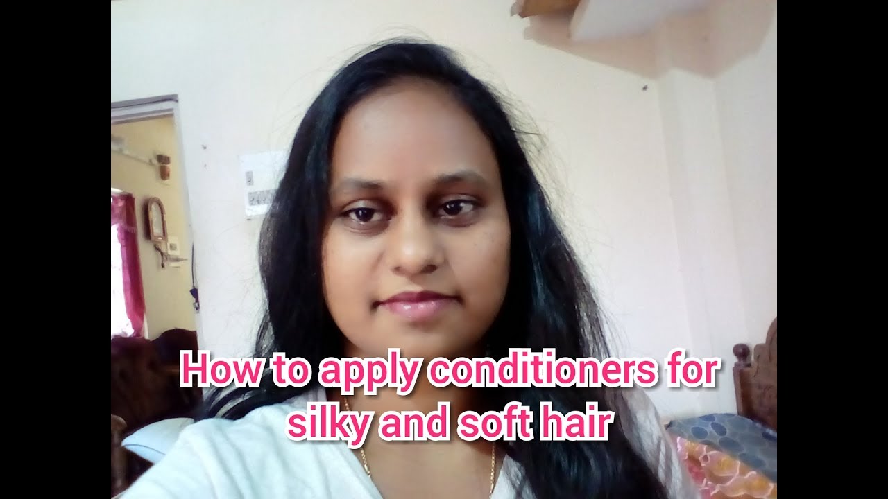 How to Apply Conditioners for shiny and silky hair in Telugu // Hair