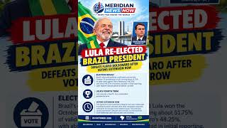 LULA RE-ELECTED AS BRAZIL’S PRESIDENT! Brazilian President Luiz Inácio Lula da Silva has reportedly
