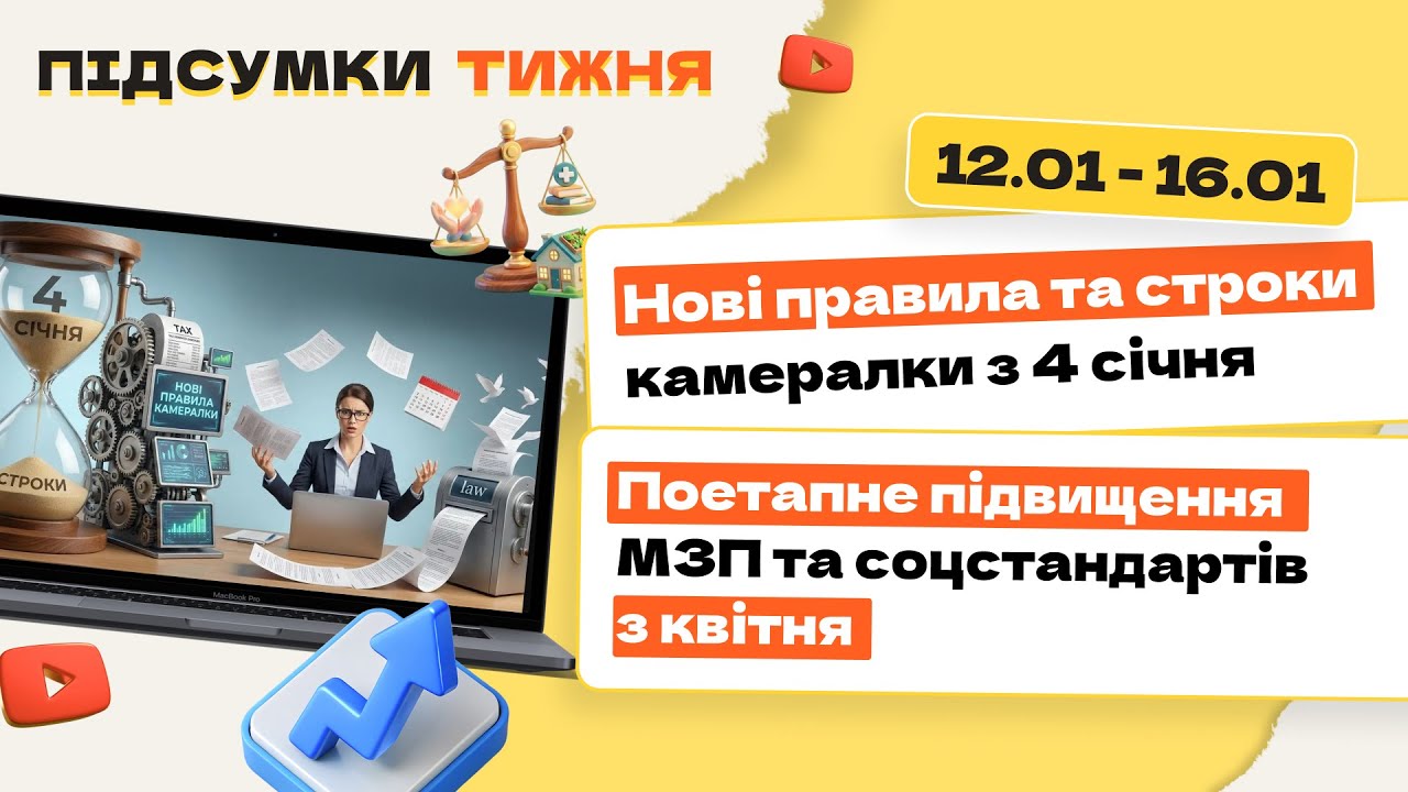 Нові строки камералки, зростання мінімалки, індексація та BAS під забороною у 2026 році