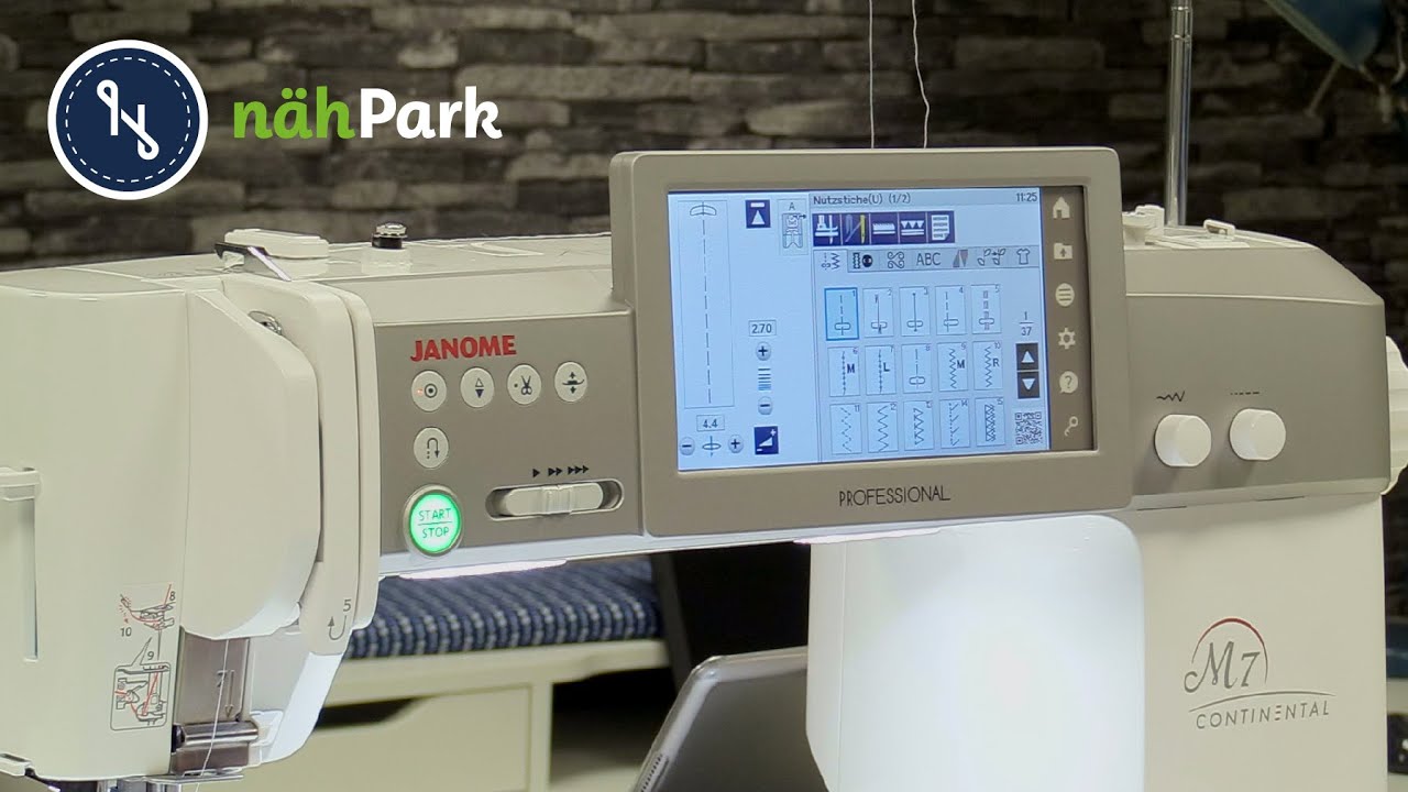 Janome Continental M7 Professional Produktvorstellung YouTube