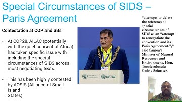 Small Island Developing States - An introduction