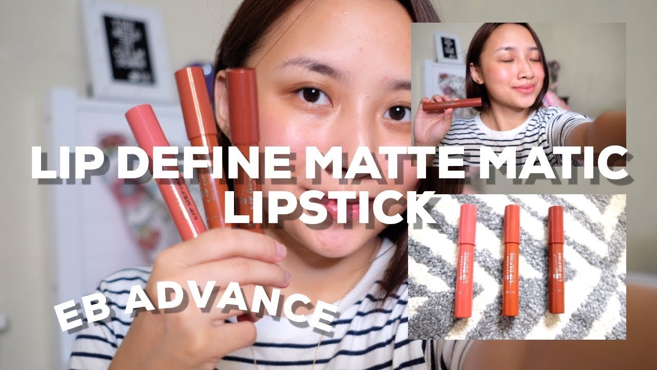 EB ADVANCE!! LIP DEFINE MATTE MATIC LIPSTICK NEW SHADES ♥ Swatches + Review ♥