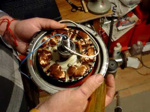 The insides of a ceiling fan motor explained 2 - YouTube