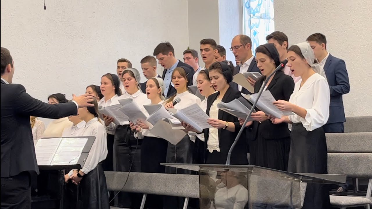 Когда над собою я вижу улетающий клин журавлей || молодёжный хор ...