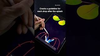 How to Animate Water Splash in Procreate Tips 💦☺️ #procreate #animation