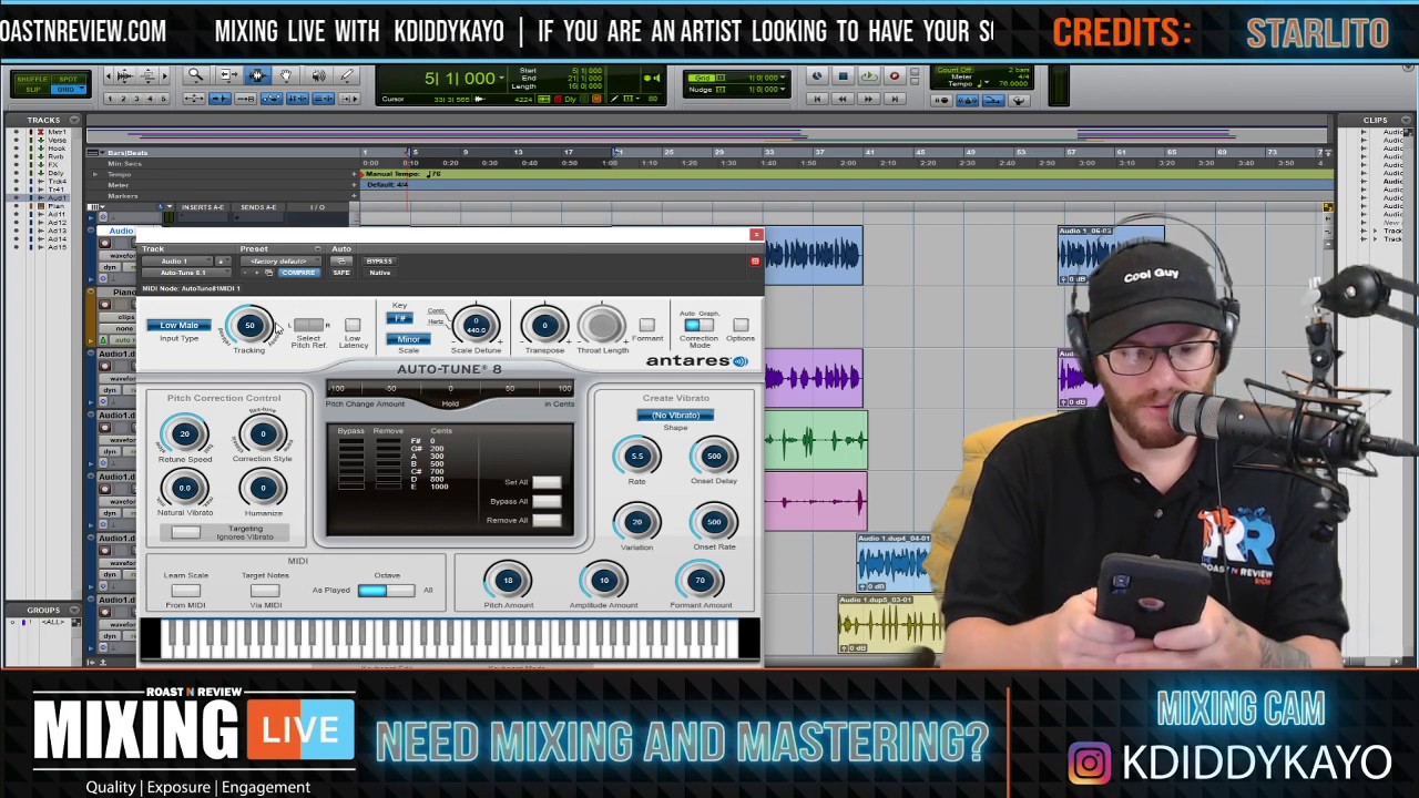 Have your music professionally mixed Live on Roast n Review!