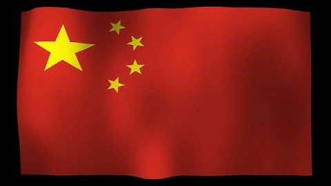 China Flag 4K Loop Video