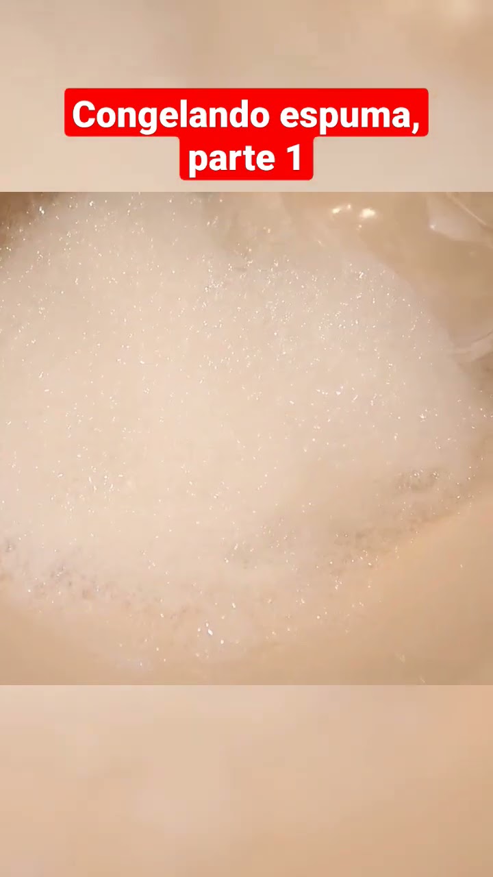 ¿Qué pasa si congelas espuma? ?