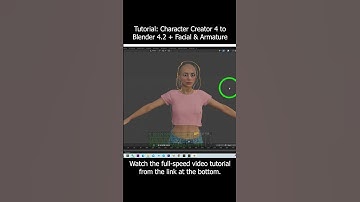 Character Creator 4 to Blender 4.2 + Facial & Armature Tutorial #CC4 #Blender #charactercreator4
