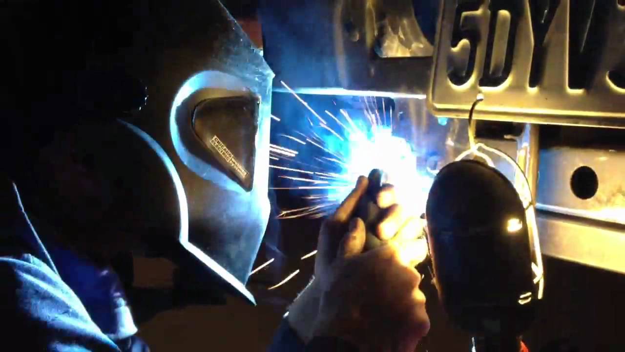 Welding spring bracket YouTube