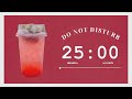 Lofi Study Music | Pomodoro 25/5 – Deep Focus | Watermelon Juice