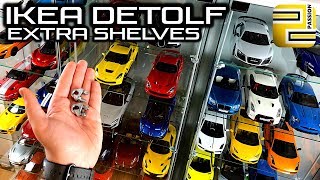 HOW TO ADD more shelves to IKEA DETOLF cabinet - for 1:18 modelcars and collections