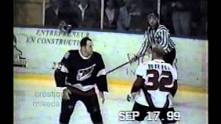 hockey fight brault vs mario roberge 17 sept 99