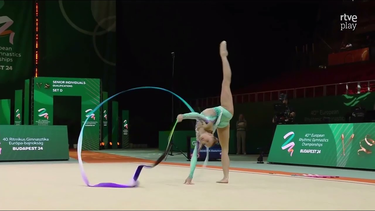 VEDENEEVA Ekaterina (SLO) RIBBON AAQ 30,85 - ECH Budapest 2024
