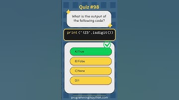 Python Quiz 98 - What