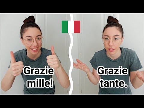 Scommetto che non conosci la differenza tra GRAZIE MILLE e GRAZIE TANTE in italiano (sub)
