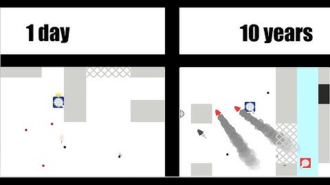 1 second vs. 10 years of playing blocktanks