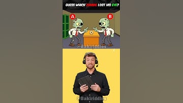 Guess Which zombie lost his eye? #logicpuzzles #brainteasers #viralshorts #viral #short