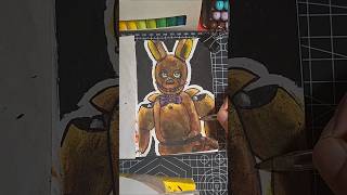 Drawing Springbonnie - FNAF 🍕 #horror #sketchbook