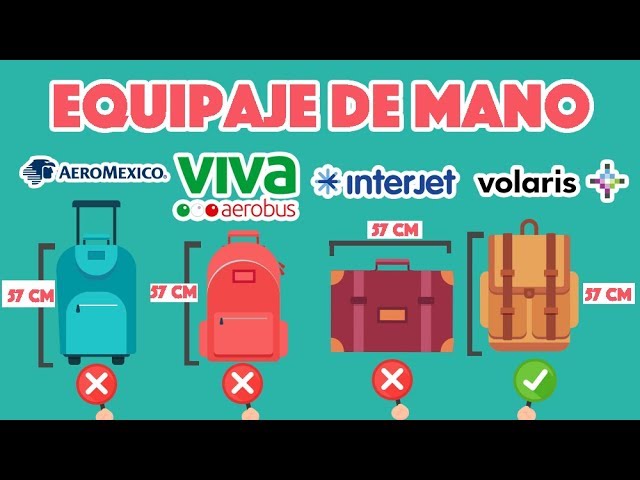 de mano: VivaAerobus, Interjet y Aeroméxico - YouTube