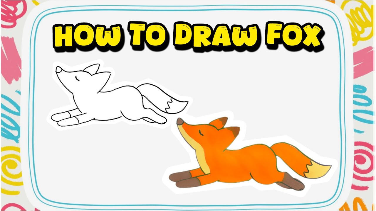 Как нарисовать лису – простое руководство по рисованию животных с цветами