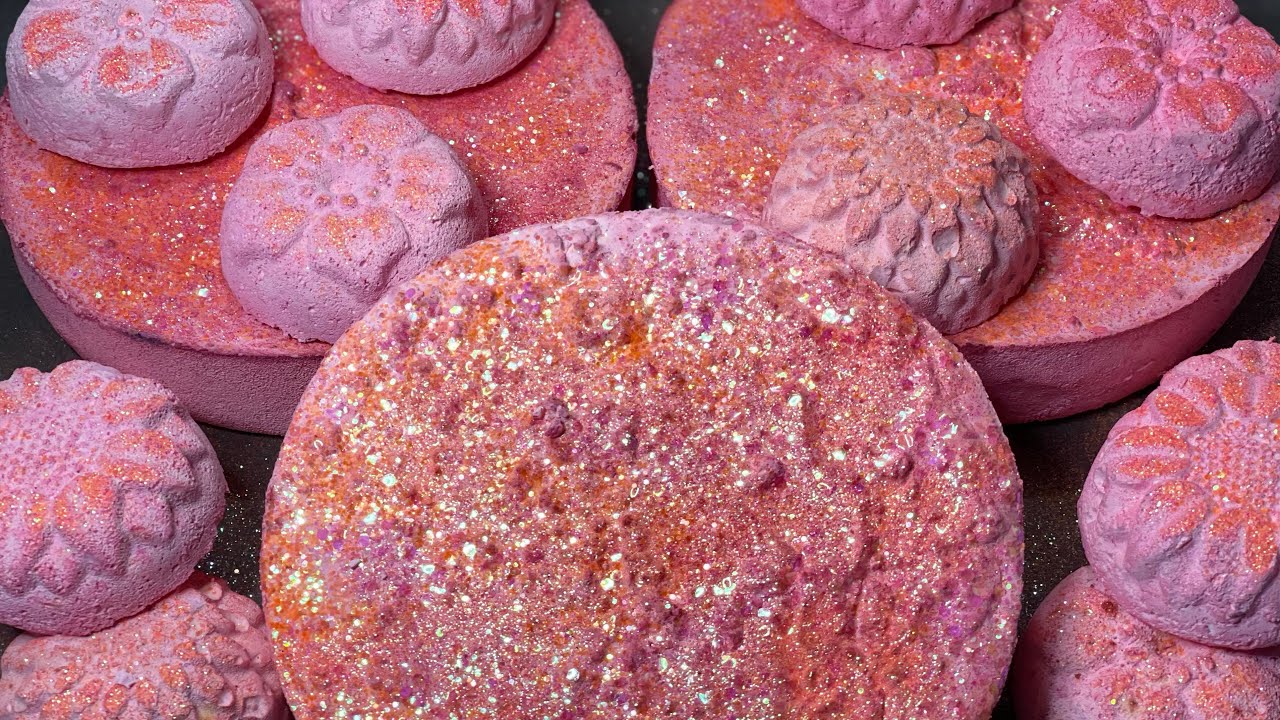 Gym Chalk ASMR 💕 Slabs & Flowers 🧡 Dusty Gym Chalk Reforms satisfying