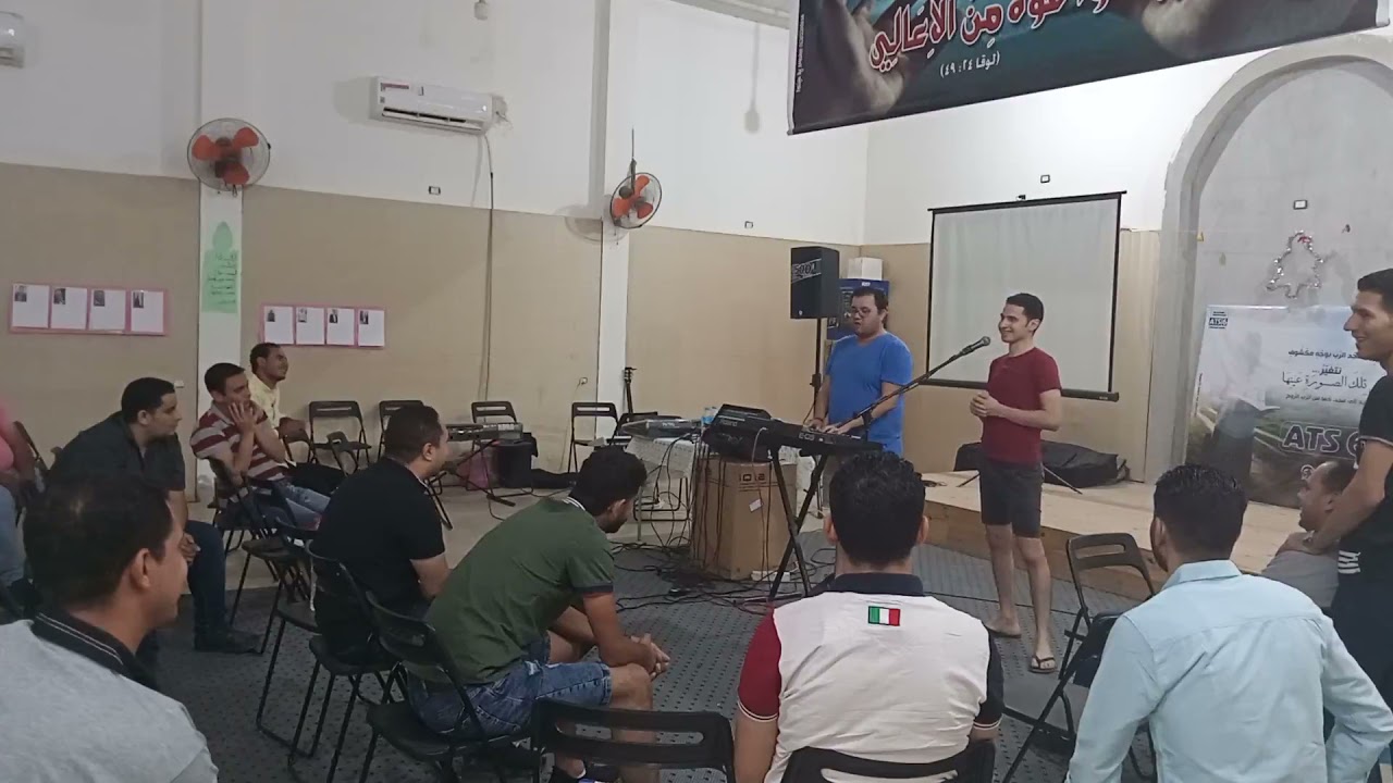 تدريب صوت مع المرنم سمير سامي مع مجموعة مرنمين