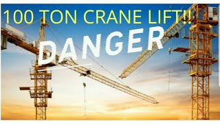 hvac Crane lift, 100 ton package unit x 2. hvac replacement.