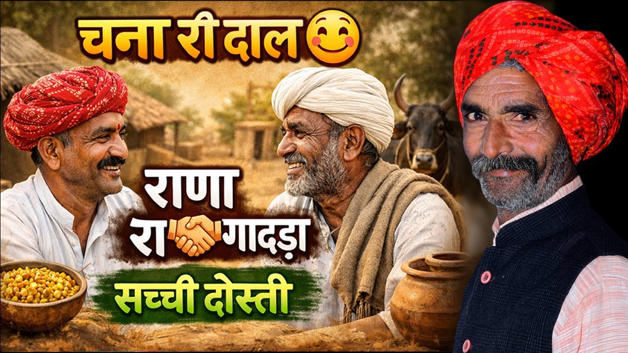 चना री दाल 😋 | राणा और गादड़ा री सच्ची दोस्ती ! बुजुर्गां रो पुराणो किस्सो ll Rajasthani Chutkla 