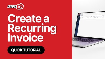 How to Create a Recurring Invoice in RECUR360 - Quick Tutorial