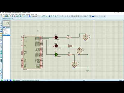 Traffic light controller 8051 in proteus ||Demo video - YouTube