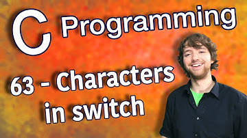 C Programming Tutorial 63 - Characters in switch