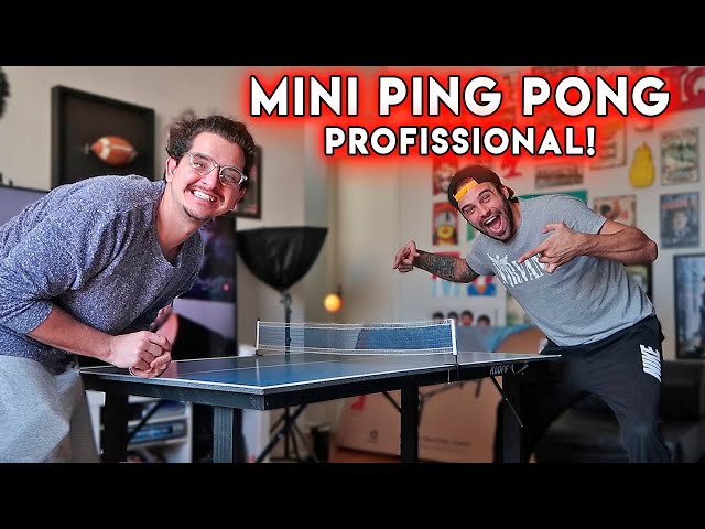 🏓 Jogando ping pong em uma mini mesa #VIVAPONG 