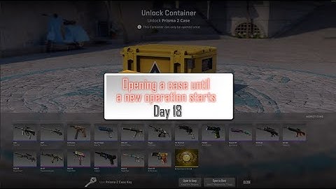 Opening a case until a new CS2 operation starts - Day 18