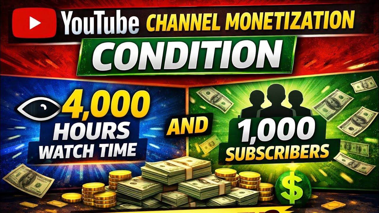 youtube monetization kaise kare | monetization on youtube | 1000 ...