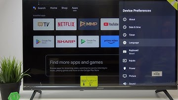 SHARP Android TV – Taal wijzigen