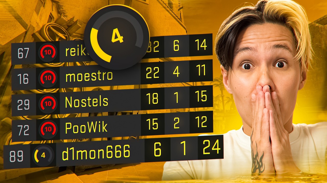 1000 ELO говорит, что играет на 10 LVL (CS2)