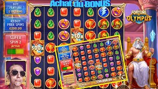 Machine à sous FORTUNE OF OLYMPUS : Achat des BONUS & Spins à 500 Boules ... entre autres bonus ...