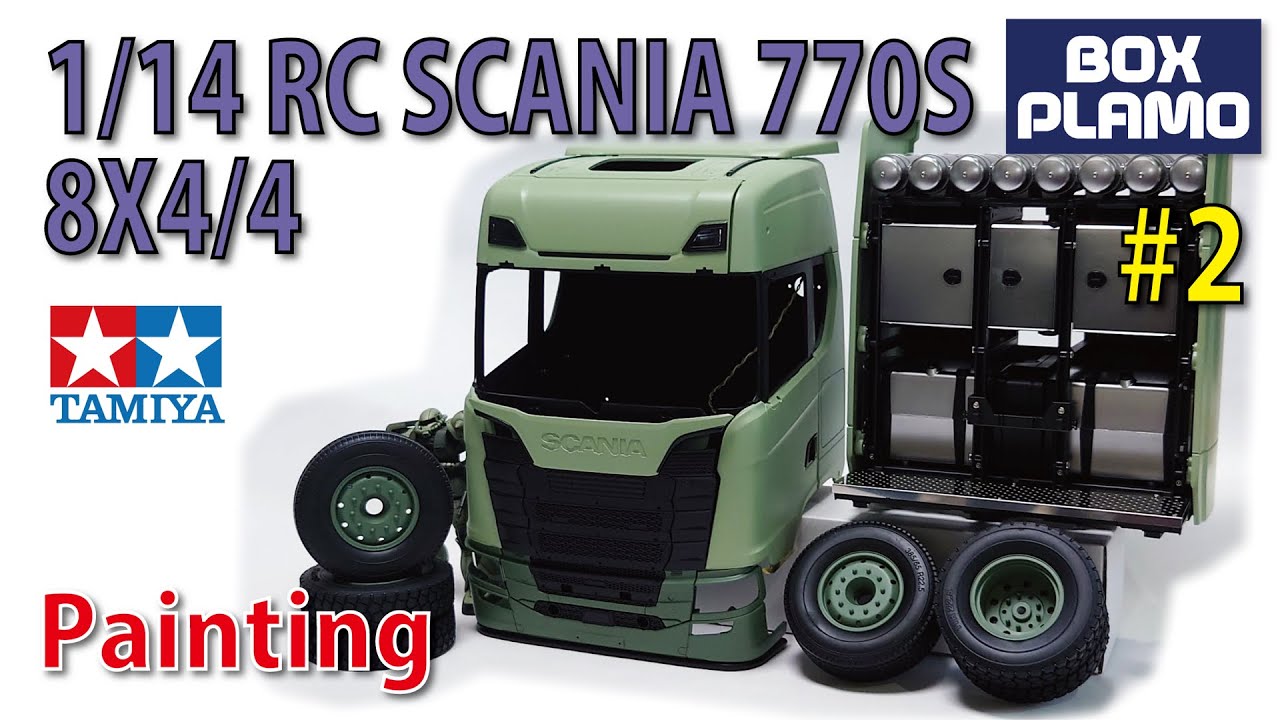 タミヤ1/14 スカニア キャビン 1/14RC スカニア R620 6X4 ハイライン フルオペレーションセット